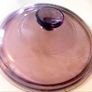 Pyrex Vision Ware LID ONLY cranberry size 1.5 C